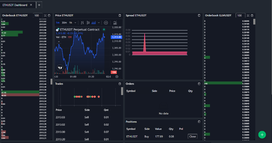 Quantix dashboard mockup
